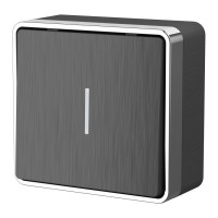 Werkel W5010104/ Выключатель одноклавишный с подсветкой Gallant (графит рифленый), a051335