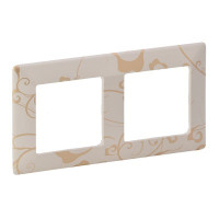 754112 - Valena Life Рамка 2-ная , ампир бежевый, Legrand 754112 - Valena Life Рамка 2-ная , ампир бежевый, Legrand