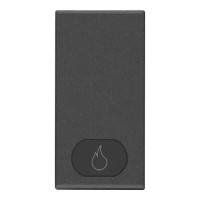 Vimar Клавиша 1M С символом "Факел", карбон матовый, 09021.H.CM Vimar Клавиша 1M С символом "Факел", карбон матовый, 09021.H.CM
