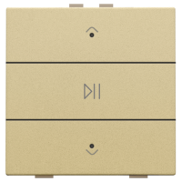 Niko Home Control Золото Кнопка управления музыкой, 221-52073