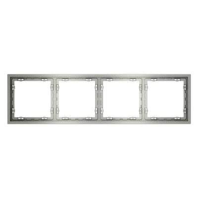 Рамка пластиковая VOLTUM S70 на 4 поста, (сталь), VLS100405