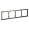 Рамка пластиковая VOLTUM S70 на 4 поста, (сталь), VLS100405