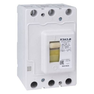 Выключатель автоматический ВА57-35-340010-250А-500-690AC-УХЛ3-КЭАЗ (Втычной, без панели)