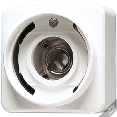 Патрон для лампочки (без колпачка), резьба Е 14; слоновая кость, 637-14A