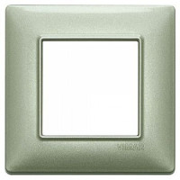 Vimar Накладка для 2 модулей зеленая металлизированная, 14642.72