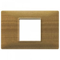 Vimar Накладка для 2 модулей центрально из технополимера с отделкой под натуральное дерево красная со, 14652.32