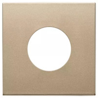 Vimar Накладка на 2 модуля Eikon Exe с круглым отверстием для розеток 22208, золото матовое, 22642.RN.88 Vimar Накладка на 2 модуля Eikon Exe с круглым отверстием для розеток 22208, золото матовое, 22642.RN.88