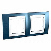 ХАМЕЛЕОН РАМКА 2-постовая, горизонтальная, БЕЛЫЙ/ ГОЛУБОЙ ЛЕД