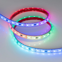Светодиодная лента герметичная DMX-PFS-B60-12mm 12V RGB-PX3 (14 W/m, IP68, 5060, 5m) (Arlight, бегущий огонь), 039175