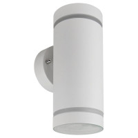 Светильник садово-парковый, 230V 2*GX53, DH1002, белый ( на стену вверх/вниз ), Feron 48316