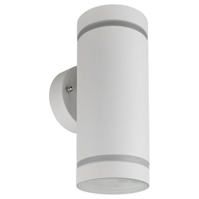 Светильник садово-парковый, 230V 2*GX53, DH1002, белый ( на стену вверх/вниз ), Feron 48316