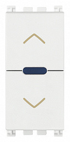 Vimar Переключатель QUID для жалюзи, белый, 19196.B Vimar Переключатель QUID для жалюзи, белый, 19196.B