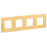 PURE рамка 4-поста, горизонтальная, КЛЕН/белый