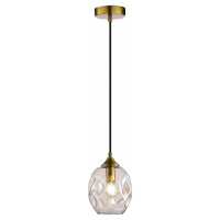 ST LUCE SL1188.303.01 Подвес ST-Luce Латунь/Коньячный E14 1*40W