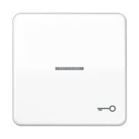 Клавиша с окошком и символом "ключ" для выключателей с подсветкой; белая, CD590KO5TWW