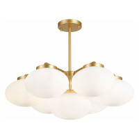 ST LUCE SL1503.203.07 Люстра подвесная ST-Luce Золотистый/Белый E27 7*40W