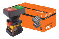 Кнопка РPВВ-30N "I-0" d30мм неон/230В 1з+1р TDM Electric, SQ0704-0026