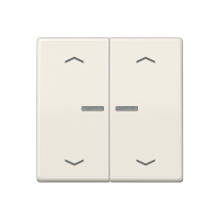 Клавиша для KNX кнопки, 2 группы с окошком и символами "стрелки"; дюропласт; слоновая кость, AS102KO5P