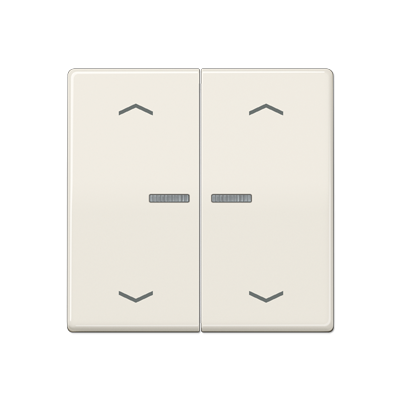 Клавиша для KNX кнопки, 2 группы с окошком и символами "стрелки"; дюропласт; слоновая кость, AS102KO5P