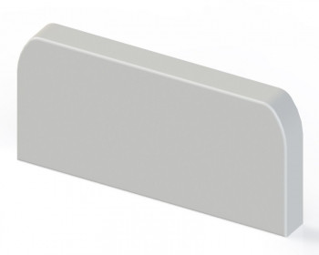 Заглушка (105х50) (2 шт) белый EKF C-Line