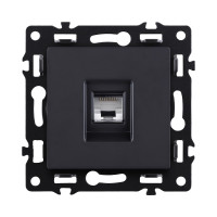 Розетка Ethernet RJ45 Cat.5, черный Kollinger Asthetik AS-017BK