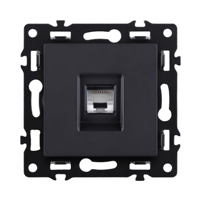 Розетка Ethernet RJ45 Cat.5, черный Kollinger Asthetik AS-017BK