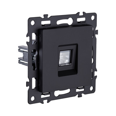 Розетка Ethernet RJ45 Cat.5, черный Kollinger Asthetik AS-017BK