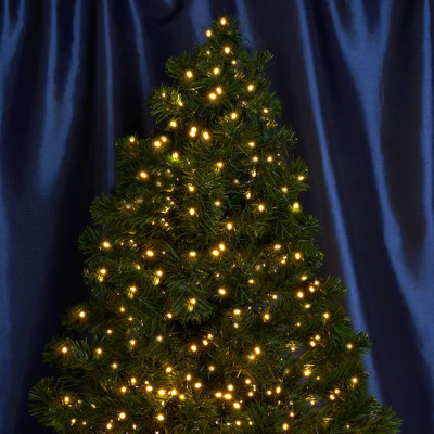 Гирлянда линейная, 1000 LED 2700K, 20м + 3м (с контроллером)  зеленый шнур,  IP20  CL10, Feron 48181