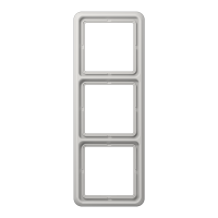 CD583LG - Рамка для вертикальной и горизонтальной установки, 3 поста; дюропласт; светло-серый; CD500, Jung