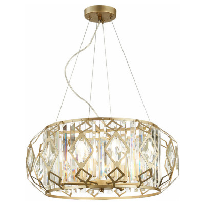 Evoluce SLE260203-06 Светильник подвесной Шампань/Шампань, Прозрачный E14 6*40W