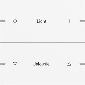 5032927 Gira Клавиша 2-ная  для сенс.  выкл.Gira 4 KNX, ГРАВИРОВКА