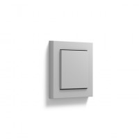 Gira Выключатель 1-клавишный, серый матовый, серия E2