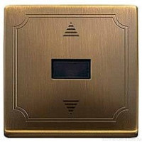 SD Клавиша с ИК-приемником для жалюзийного выкл. арт.№SCMTN580698/580699, античн. латунь