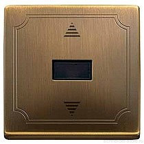 SD Клавиша с ИК-приемником для жалюзийного выкл. арт.№SCMTN580698/580699, античн. латунь