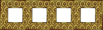 FD01324DGOB Fede Vintage Tapestry Рамка 4-ная, Decorgold-Bright Gold