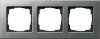 213202 - Gira E22 Рамка на 3 поста, сталь 213202 - Gira E22 Рамка на 3 поста, сталь