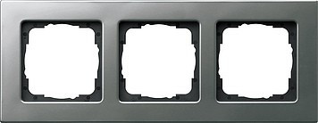 213202 - Gira E22 Рамка на 3 поста, сталь