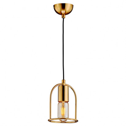 LUSSOLE Boone Подвесной светильник, цвет основания - блестящее золото, 1x40W E27, LSP-8425