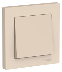 ATN000212 - ATLASDESIGN 1-клавишный ВЫКЛЮЧАТЕЛЬ, сх.1, 10АХ, в сборе, БЕЖЕВЫЙ, Systeme Electric
