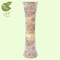 LUSSOLE COTTONWOOD Торшер, цвет основания - белый, плафон - ткань (цвет - бежевый), 2x10W E27, GRLSP-0503