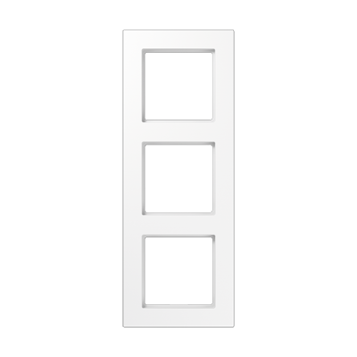 Рамка для вертикальной и горизонтальной установки, 3 поста; термопласт; белый; A550, A5583BFWW