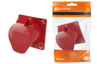 Розетка 425 скрытая 3Р+РЕ+N 32А 380В IP44 TDM Electric, SQ0604-0016