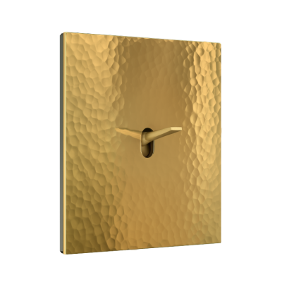 Fontini Выключатель 1-клавишный, цвет Martele Golden, ручка - золото, Fontini, серия Font barcelona 5.1