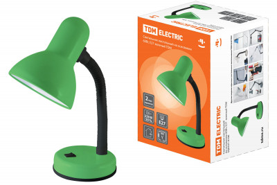 Светильник настольный на основании 60Вт, E27 зеленый TDM Electric, SQ0337-0106