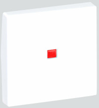 Simon SConnect Клавиша с индикатором для выключателя К302, 45х45мм, белый, K112-9