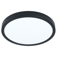 99235 Светодиод. накладной светильник FUEVA 5, 20W (LED), ?285, H28, 2500lm, 4000K, сталь, черный/пл