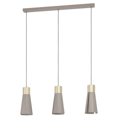 98839 Подвесной потолочный светильник (люстра) LOSALOMAS, GU10, 3x4,5W, 3x345lm, L835, B135, H1100,