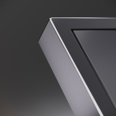 Накладка для розетки с заземлением и защитными шторками, с USB A+C, S70 Metal (антрацит), VLSM001012