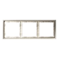 Рамка металлическая на 3 поста, S70 Metal (никель), VLSM120311