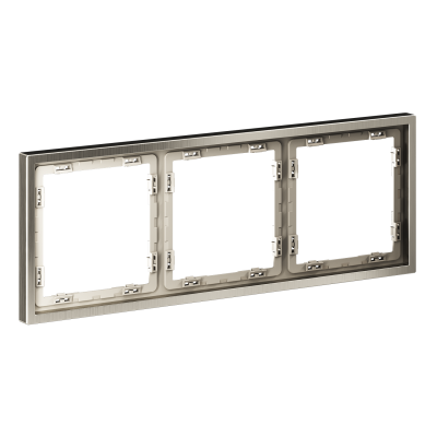 Рамка металлическая на 3 поста, S70 Metal (никель), VLSM120311